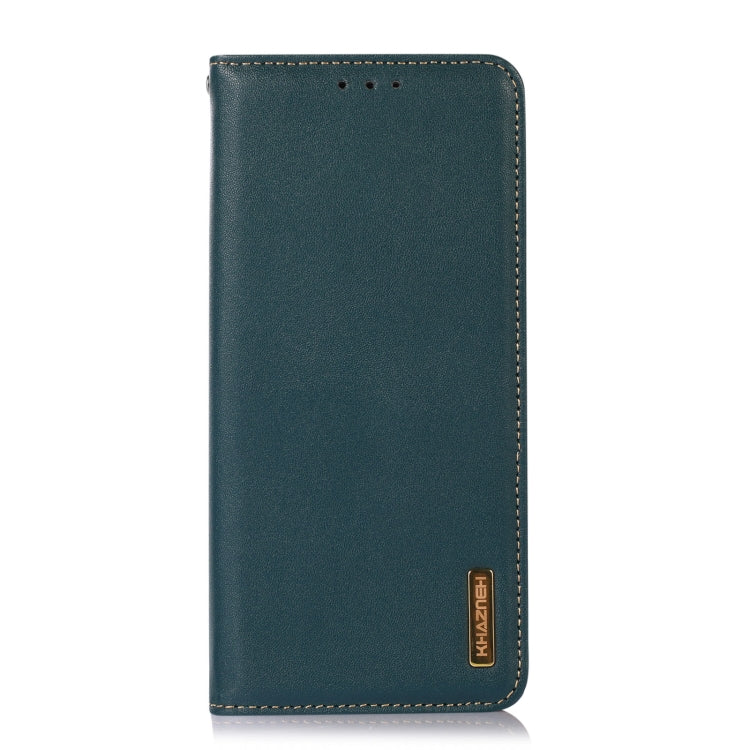 For Google Pixel 7 Pro 5G KHAZNEH Nappa Top Layer Cowhide Leather Phone Case(Green) - Google Cases by PMC TechLife | Online Shopping South Africa | PMC TechLife | Buy Now Pay Later Mobicred