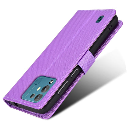 For Blackview A55 Pro Diamond Texture Leather Phone Case(Purple) - More Brand by PMC Jewellery | Online Shopping South Africa | PMC Jewellery | Buy Now Pay Later Mobicred