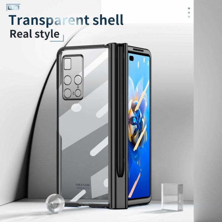 For Huawei Mate X2 Electroplating Hinge Phone Case with Stylus(Black) - Huawei Cases by PMC TechLife | Online Shopping South Africa | PMC TechLife | Buy Now Pay Later Mobicred