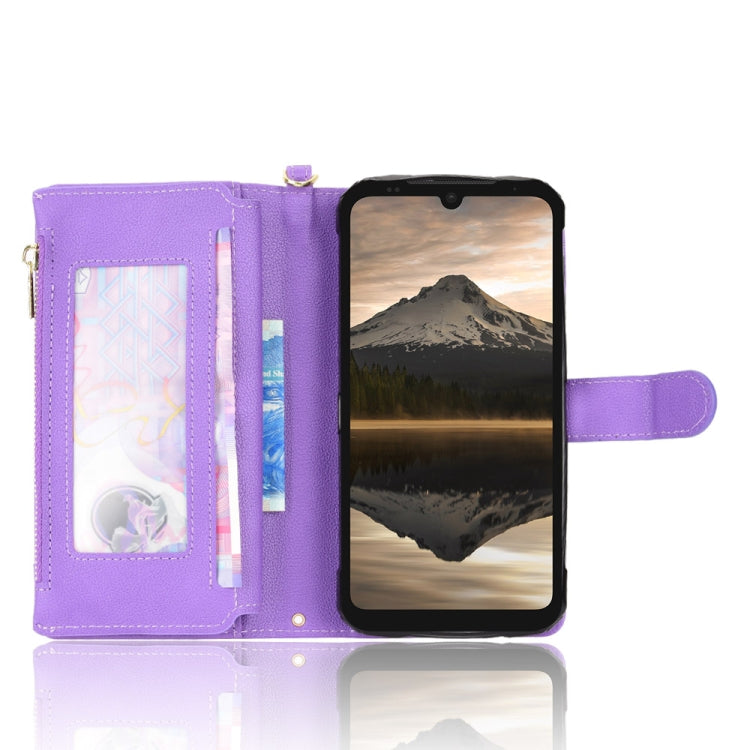 For Doogee S86 / S86 Pro Litchi Texture Zipper Leather Phone Case(Purple) - Doogee Cases by PMC Jewellery | Online Shopping South Africa | PMC Jewellery | Buy Now Pay Later Mobicred