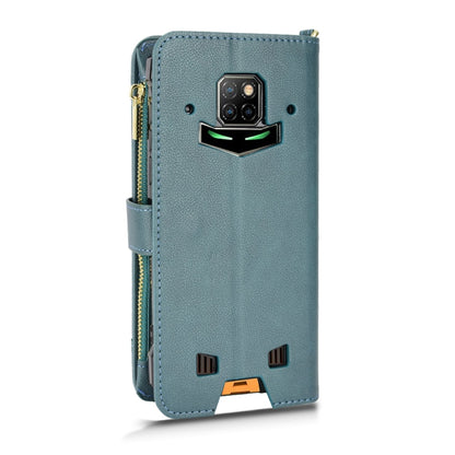 For Doogee S88 Pro / S88 Plus Litchi Texture Zipper Leather Phone Case(Green) - Doogee Cases by PMC Jewellery | Online Shopping South Africa | PMC Jewellery | Buy Now Pay Later Mobicred