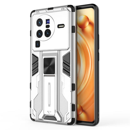 For vivo X80 Pro Supersonic PC + TPU Shock-proof Phone Case(Silver) - vivo Cases by PMC Jewellery | Online Shopping South Africa | PMC Jewellery | Buy Now Pay Later Mobicred
