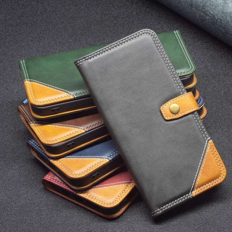 For OPPO Reno7 5G / Find X5 Lite Color Matching Double Sewing Thread Leather Phone Case(Black) - OPPO Cases by PMC TechLife | Online Shopping South Africa | PMC TechLife | Buy Now Pay Later Mobicred