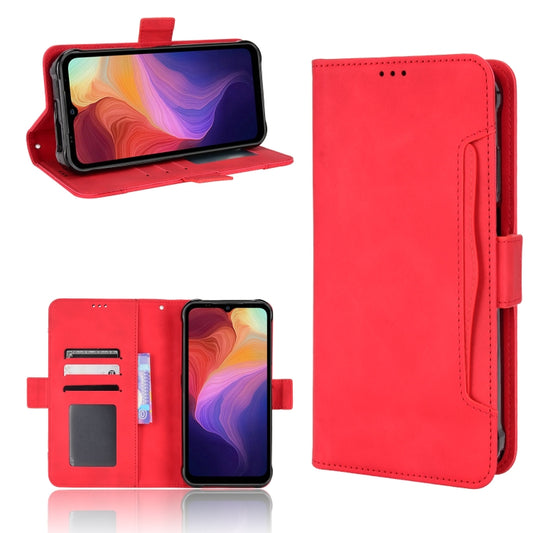 For Ulefone Power Armor 14 / 14 Pro Skin Feel Calf Texture Card Slots Leather Phone Case(Red) - Ulefone Cases by PMC Jewellery | Online Shopping South Africa | PMC Jewellery | Buy Now Pay Later Mobicred