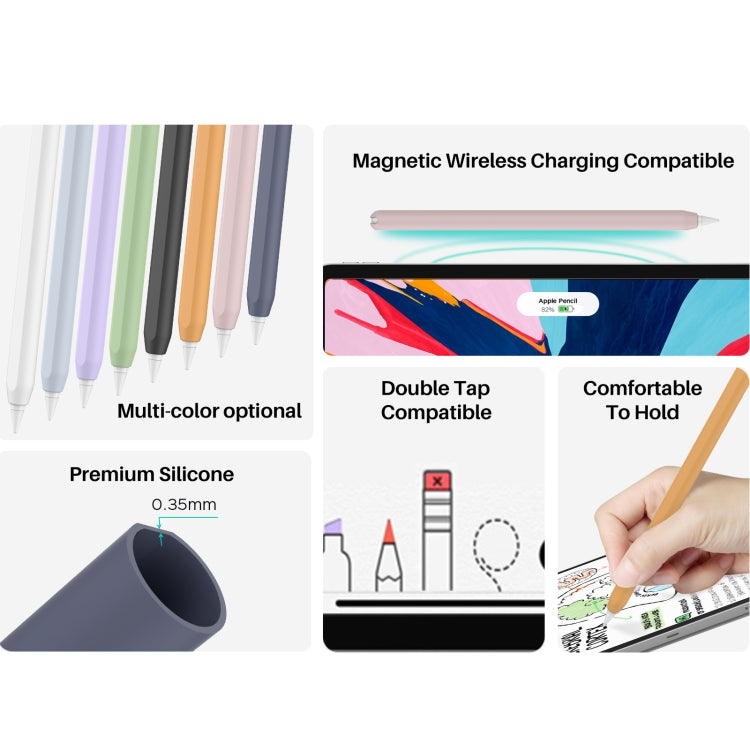 DUX DUCIS Stoyobe Ultra-thin Silicone Protective Case for Apple Pencil Pro / 2(Orange) - free shipping - PMC Jewellery - Order now!