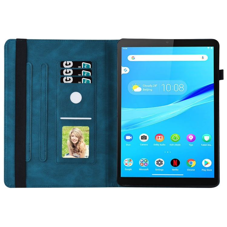 For Lenovo Tab M10 Plus 10.6 3rd Gen 2022 Big Butterfly Embossed Leather Tablet Case(Blue) - free shipping - PMC TechLife - Order now!