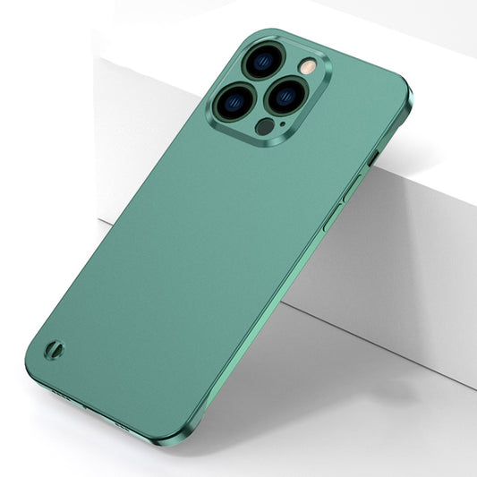 For iPhone 12 Pro Electroplating Frosted Frameless Phone Case(Green) - iPhone 12 / 12 Pro Cases by PMC Jewellery | Online Shopping South Africa | PMC Jewellery | Buy Now Pay Later Mobicred