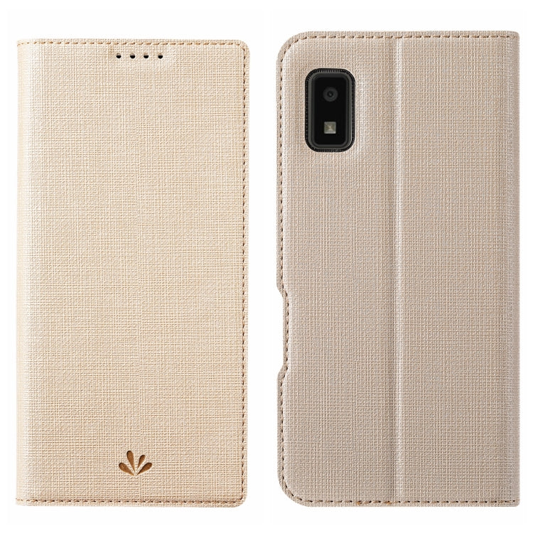 For Sharp Aquos Wish ViLi DMX Series Shockproof TPU + PU Leather Magnetic Attraction Horizontal Flip Case(Gold) - More Brand by ViLi | Online Shopping South Africa | PMC Jewellery | Buy Now Pay Later Mobicred