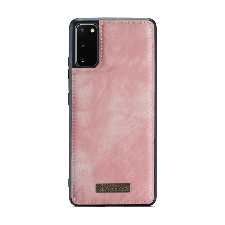 For Samsung Galaxy S20 CaseMe Detachable Multifunctional Horizontal Flip Leather Case, with Card Slot & Holder & Zipper Wallet & Photo Frame (Pink) - Galaxy Phone Cases by CaseMe | Online Shopping South Africa | PMC Jewellery | Buy Now Pay Later Mobicred