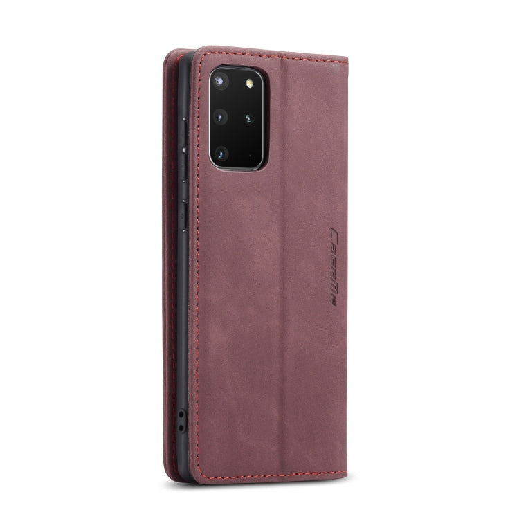 For Galaxy S20 Plus CaseMe Multifunctional Horizontal Flip Leather Case, with Card Slot & Holder & Wallet(Wine Red) - Galaxy Phone Cases by CaseMe | Online Shopping South Africa | PMC Jewellery | Buy Now Pay Later Mobicred