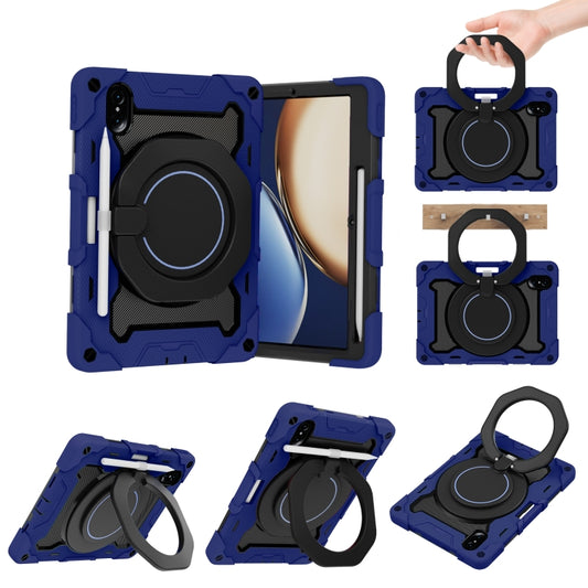 For Honor Tablet V7 Pro Armor Contrast Color Silicone + PC Tablet Case(Navy Blue) - Honor by PMC Jewellery | Online Shopping South Africa | PMC Jewellery | Buy Now Pay Later Mobicred