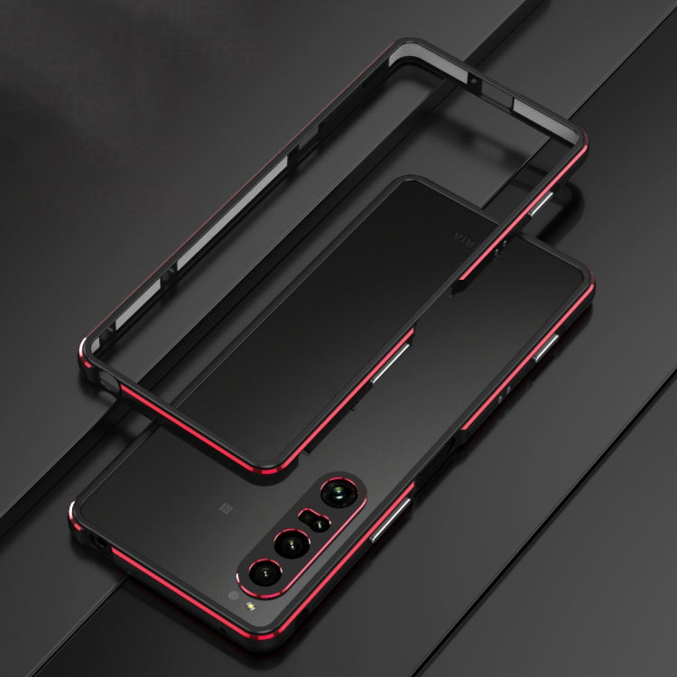 For Sony Xperia 1 IV Aurora Series Lens Protector + Metal Frame Protective Phone Case(Silver) - Sony Cases by PMC TechLife | Online Shopping South Africa | PMC TechLife | Buy Now Pay Later Mobicred