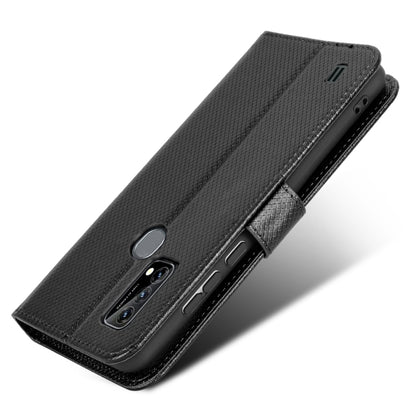 For Blackview A50 Diamond Texture Leather Phone Case(Black) - More Brand by PMC Jewellery | Online Shopping South Africa | PMC Jewellery | Buy Now Pay Later Mobicred