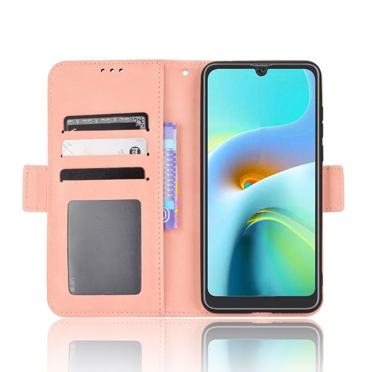 For Blackview A50 Skin Feel Calf Pattern Leather Phone Case(Pink) - More Brand by PMC Jewellery | Online Shopping South Africa | PMC Jewellery