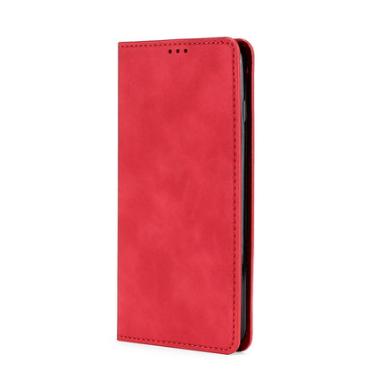 For Blackview A50 Skin Feel Magnetic Horizontal Flip Leather Phone Case(Red) - More Brand by PMC Jewellery | Online Shopping South Africa | PMC Jewellery | Buy Now Pay Later Mobicred