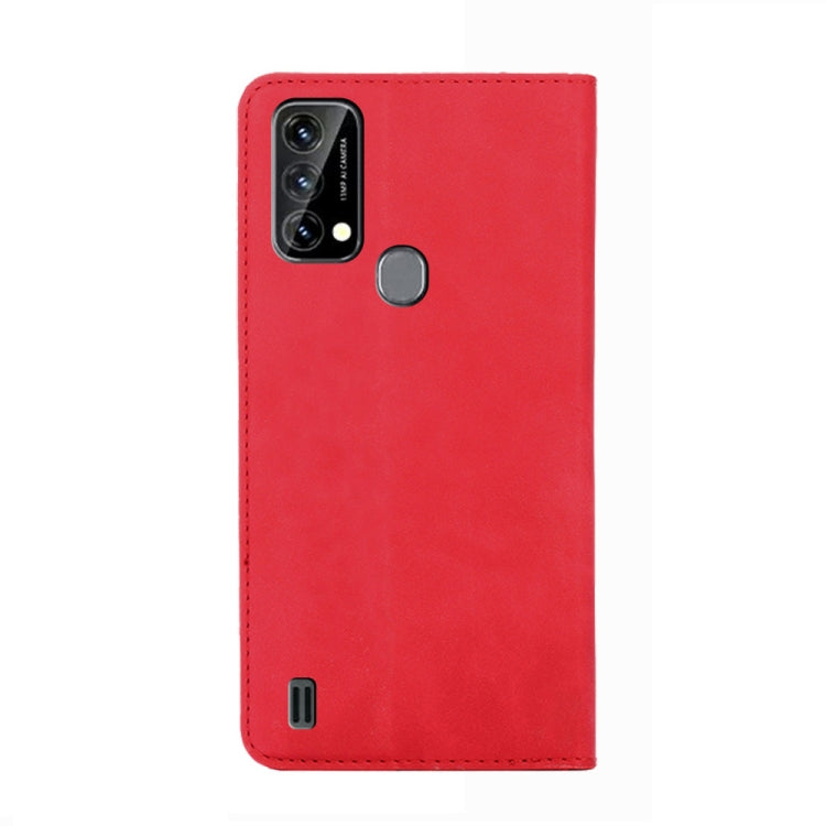 For Blackview A50 Skin Feel Magnetic Horizontal Flip Leather Phone Case(Red) - More Brand by PMC Jewellery | Online Shopping South Africa | PMC Jewellery | Buy Now Pay Later Mobicred