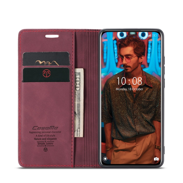 For Xiaomi 12 Pro CaseMe 013 Multifunctional Horizontal Flip Leather Phone Case(Wine Red) - Xiaomi Cases by CaseMe | Online Shopping South Africa | PMC Jewellery | Buy Now Pay Later Mobicred