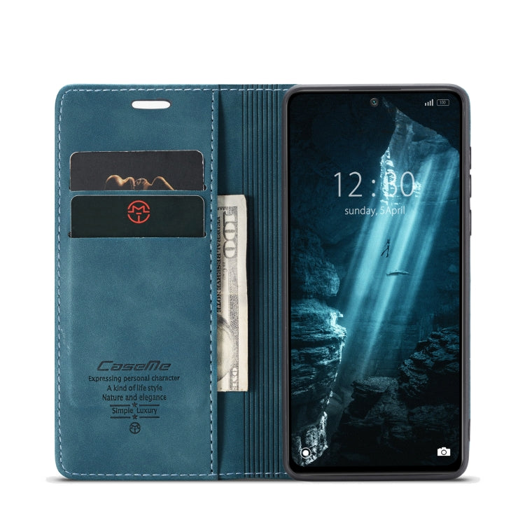 For Xiaomi 12/12X CaseMe 013 Multifunctional Horizontal Flip Leather Phone Case(Blue) - Xiaomi Cases by CaseMe | Online Shopping South Africa | PMC Jewellery | Buy Now Pay Later Mobicred