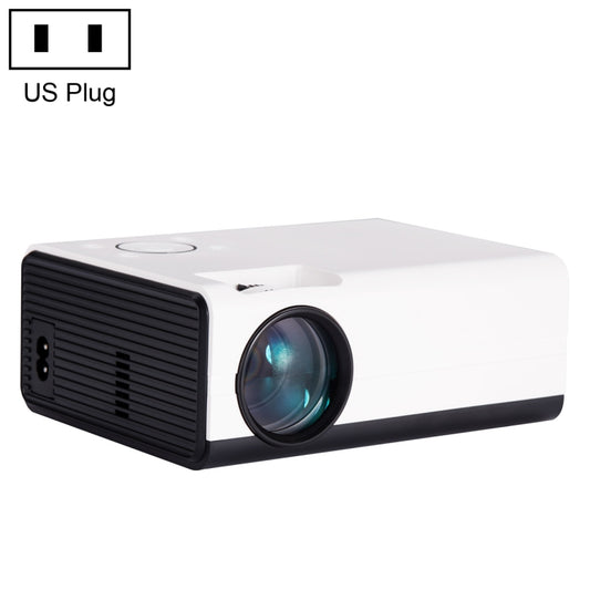 T01 800x480 2200 Lumens Mini LCD Digital Projector, Android Version, US Plug(White Black) - Mini Projector by PMC Jewellery | Online Shopping South Africa | PMC Jewellery | Buy Now Pay Later Mobicred