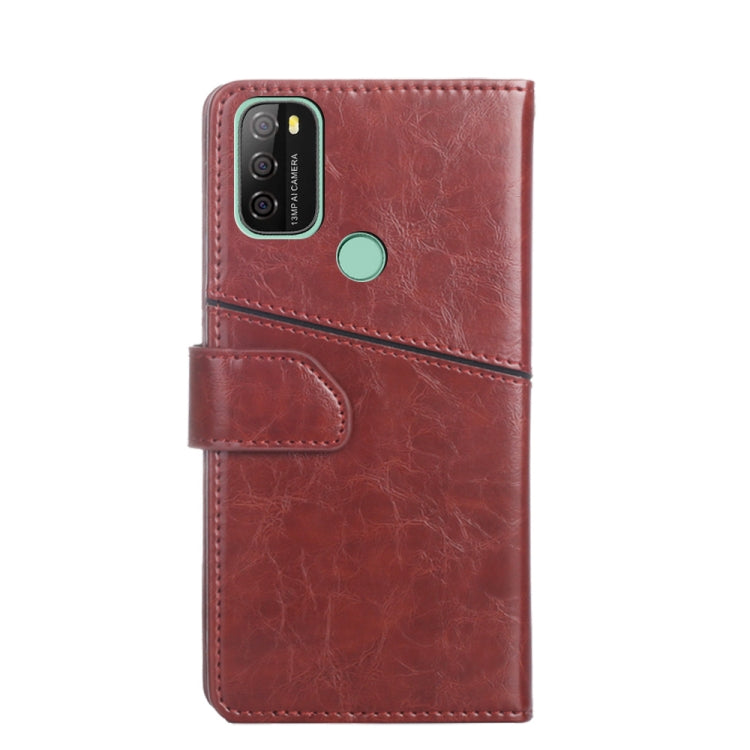 For Blackview A70 Geometric Stitching Horizontal Flip Leather Phone Case(Dark Brown) - More Brand by PMC Jewellery | Online Shopping South Africa | PMC Jewellery | Buy Now Pay Later Mobicred