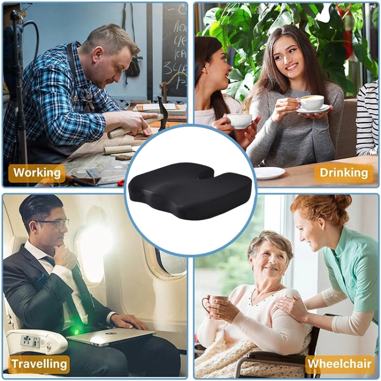 Soft U-shaped cushion Ergonomic Seat, Model:Mesh Style(Black) - Cushions & Pillows by PMC Jewellery | Online Shopping South Africa | PMC Jewellery | Buy Now Pay Later Mobicred