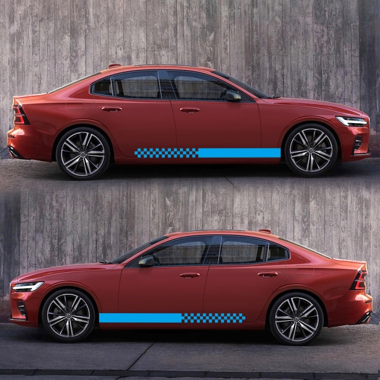 2 PCS/Set D-282 Waistline Pattern Car Modified Decorative Sticker(Blue) - Decorative Sticker by PMC Jewellery | Online Shopping South Africa | PMC Jewellery | Buy Now Pay Later Mobicred