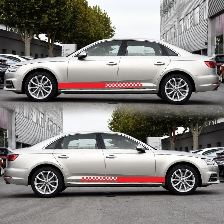 2 PCS/Set D-282 Waistline Pattern Car Modified Decorative Sticker(Red) - Decorative Sticker by PMC Jewellery | Online Shopping South Africa | PMC Jewellery | Buy Now Pay Later Mobicred