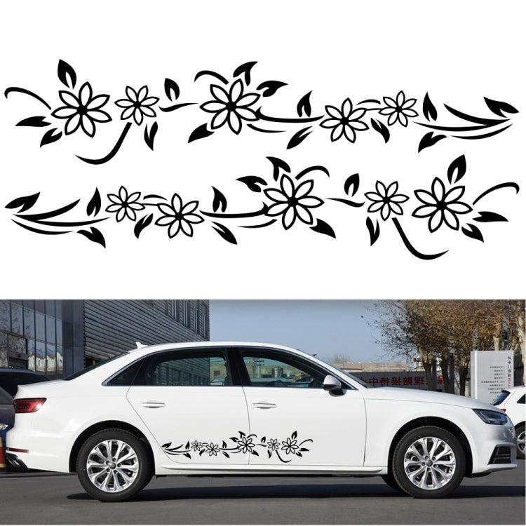 2 PCS/Set D-378 Flower Totem Pattern Car Modified Decorative Sticker(Red) - Decorative Sticker by PMC Jewellery | Online Shopping South Africa | PMC Jewellery | Buy Now Pay Later Mobicred