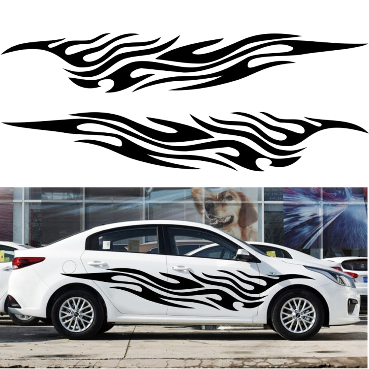 2 PCS/Set D-476 Fire Element Pattern Car Modified Decorative Sticker(Blue) - Decorative Sticker by PMC Jewellery | Online Shopping South Africa | PMC Jewellery | Buy Now Pay Later Mobicred