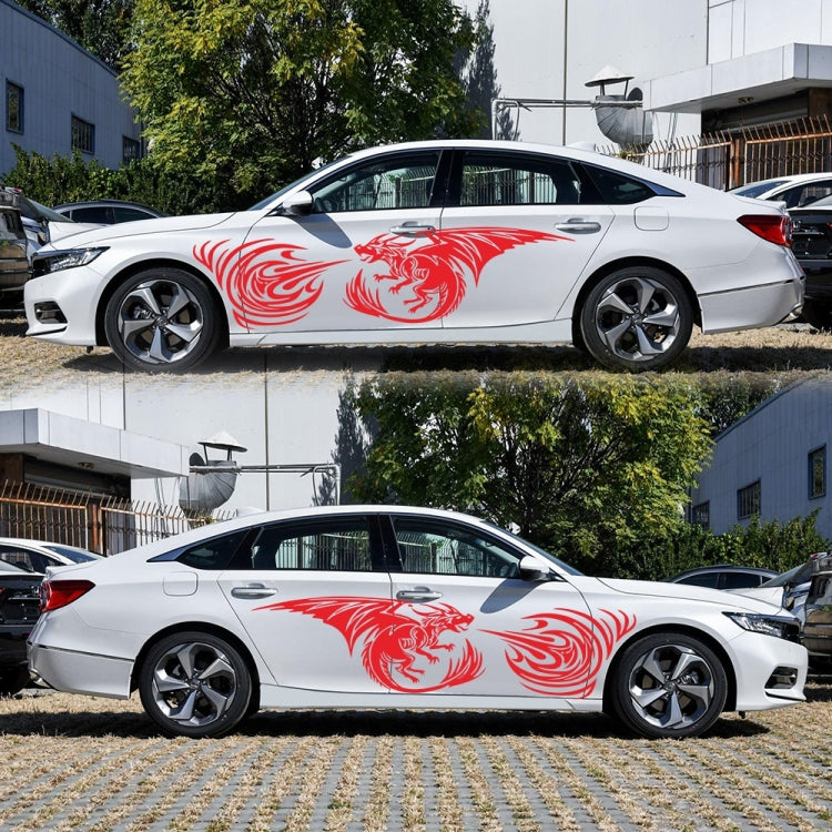 2 PCS/Set D-498 Pterosaur Spitfire Pattern Car Modified Decorative Sticker(Red) - Decorative Sticker by PMC TechLife | Online Shopping South Africa | PMC TechLife | Buy Now Pay Later Mobicred