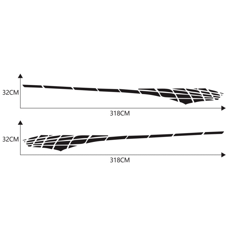 2 PCS/Set D-501 Plaid Pattern Car Modified Decorative Sticker(Black) - Decorative Sticker by PMC TechLife | Online Shopping South Africa | PMC TechLife | Buy Now Pay Later Mobicred