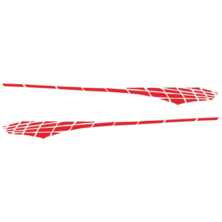 2 PCS/Set D-501 Plaid Pattern Car Modified Decorative Sticker(Red) - Decorative Sticker by PMC TechLife | Online Shopping South Africa | PMC TechLife | Buy Now Pay Later Mobicred