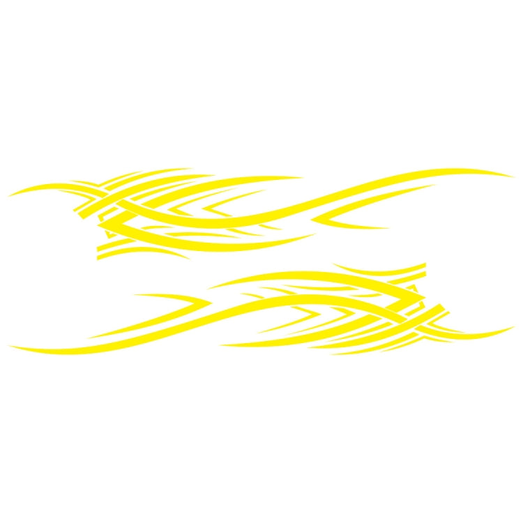 2 PCS/Set D-503 Totem Pattern Car Modified Decorative Sticker(Yellow) - Decorative Sticker by PMC TechLife | Online Shopping South Africa | PMC TechLife | Buy Now Pay Later Mobicred