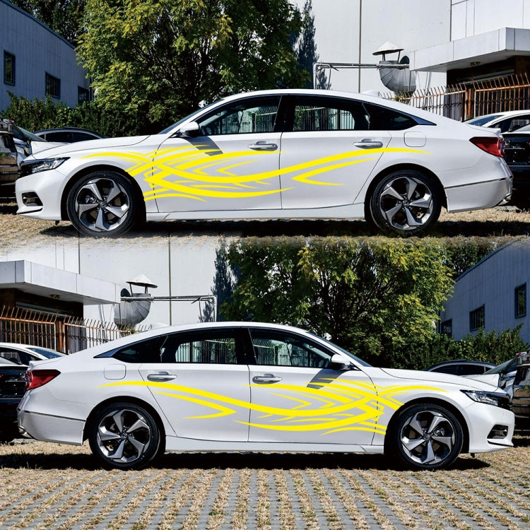 2 PCS/Set D-503 Totem Pattern Car Modified Decorative Sticker(Yellow) - Decorative Sticker by PMC TechLife | Online Shopping South Africa | PMC TechLife | Buy Now Pay Later Mobicred