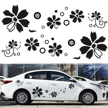 2 PCS/Set D-510 Flowers Pattern Car Modified Decorative Sticker(Red) - Decorative Sticker by PMC Jewellery | Online Shopping South Africa | PMC Jewellery | Buy Now Pay Later Mobicred