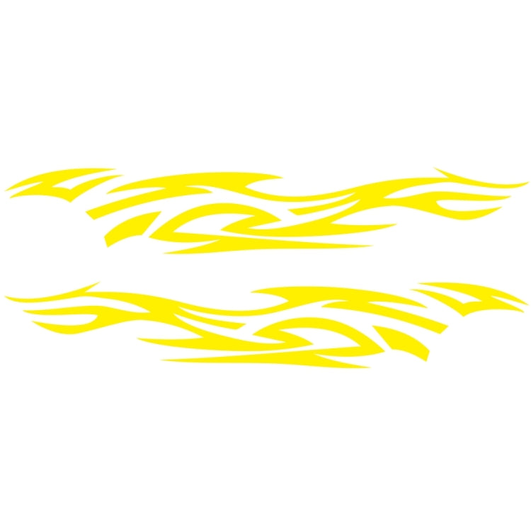 2 PCS/Set D-521 Fire Totem Pattern Car Modified Decorative Sticker(Yellow) - Decorative Sticker by PMC TechLife | Online Shopping South Africa | PMC TechLife | Buy Now Pay Later Mobicred