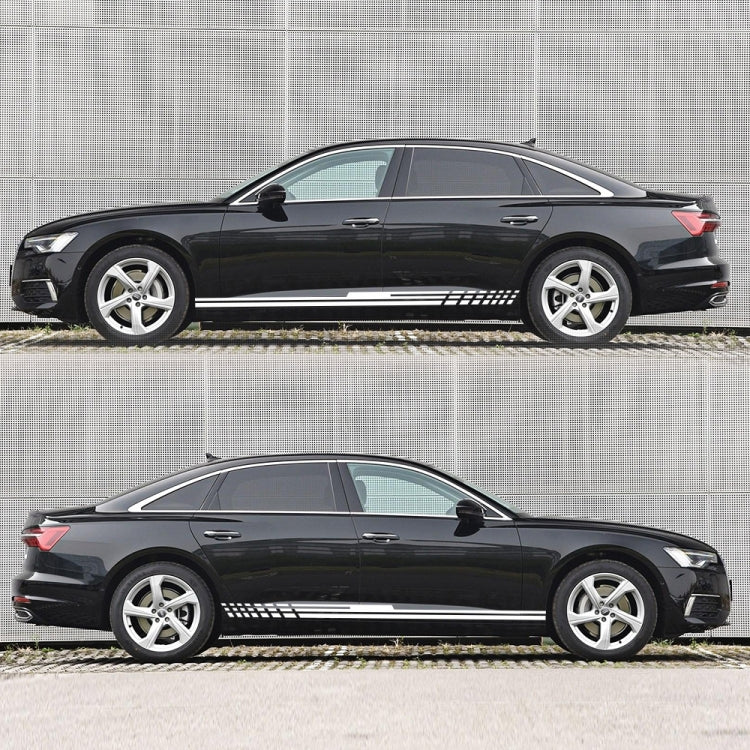 D-730 Stripe Pattern Car Modified Decorative Sticker(White) - Decorative Sticker by PMC Jewellery | Online Shopping South Africa | PMC Jewellery | Buy Now Pay Later Mobicred