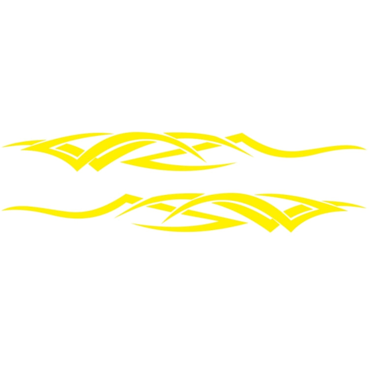 2 PCS/Set D-731 Totem Pattern Car Modified Decorative Sticker(Yellow) - Decorative Sticker by PMC TechLife | Online Shopping South Africa | PMC TechLife | Buy Now Pay Later Mobicred