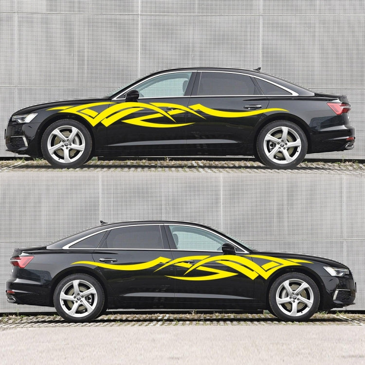 2 PCS/Set D-731 Totem Pattern Car Modified Decorative Sticker(Yellow) - Decorative Sticker by PMC TechLife | Online Shopping South Africa | PMC TechLife | Buy Now Pay Later Mobicred