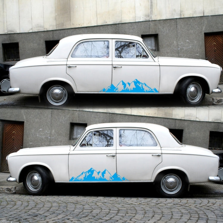 2 PCS/Set D-750 Mountain Pattern Car Modified Decorative Sticker(Blue) - Decorative Sticker by PMC TechLife | Online Shopping South Africa | PMC TechLife | Buy Now Pay Later Mobicred