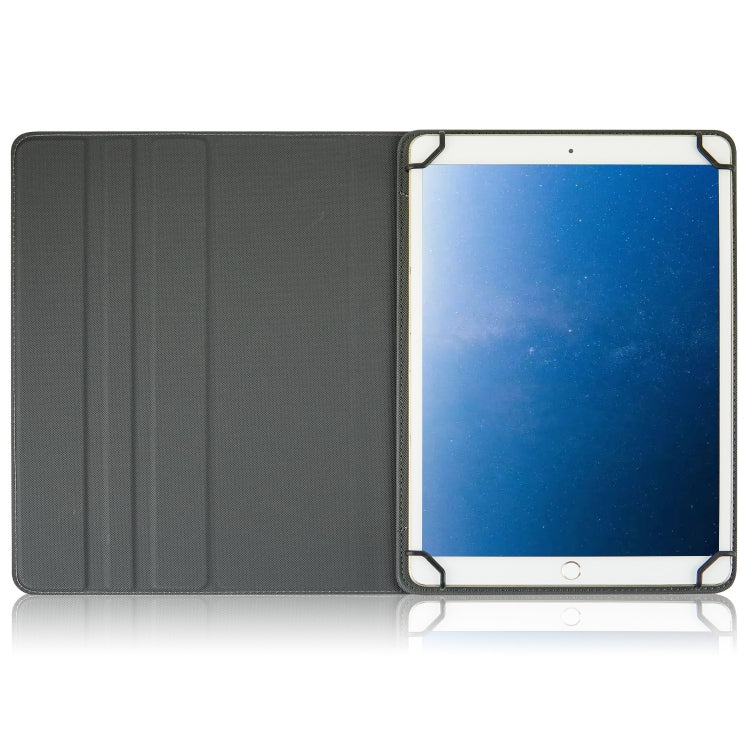For 10 inch Cloth Texture 360 Rotation Horizontal Flip Universal Tablet PC Leather Case with Pen Slot(Blue) - 10 - 11 inch by PMC TechLife | Online Shopping South Africa | PMC TechLife | Buy Now Pay Later Mobicred