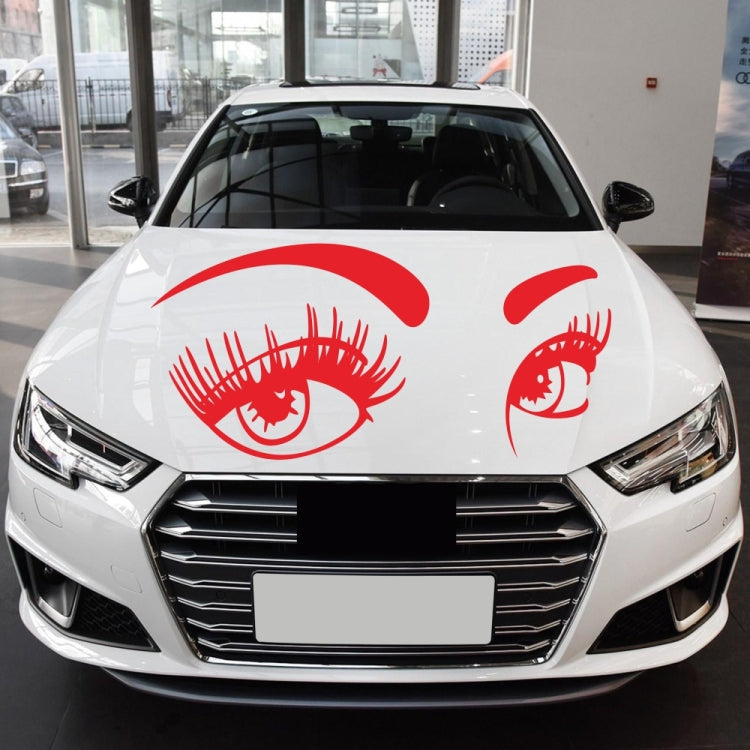 D-821 Beauty Eyes Pattern Car Modified Decorative Sticker(Red) - Decorative Sticker by PMC TechLife | Online Shopping South Africa | PMC TechLife | Buy Now Pay Later Mobicred