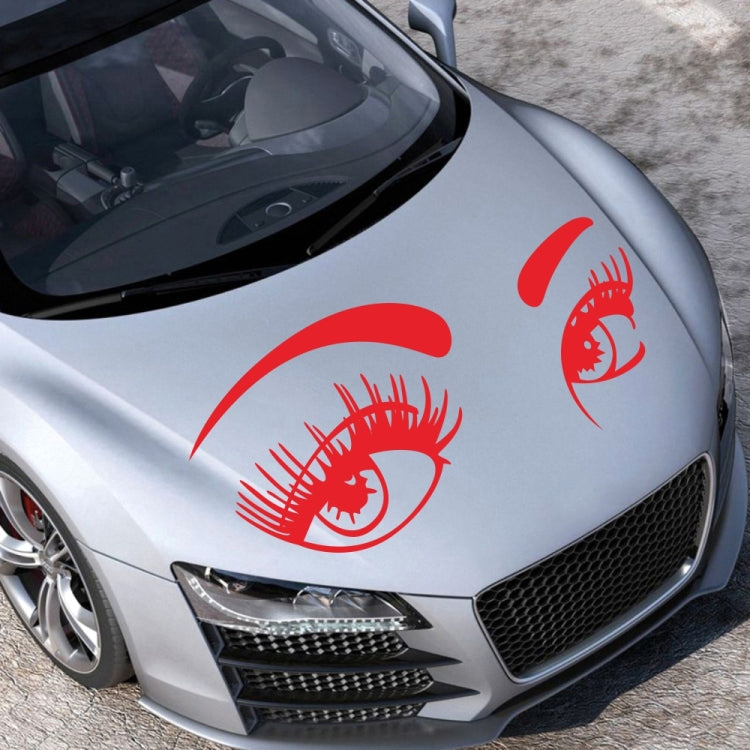 D-821 Beauty Eyes Pattern Car Modified Decorative Sticker(Red) - Decorative Sticker by PMC TechLife | Online Shopping South Africa | PMC TechLife | Buy Now Pay Later Mobicred