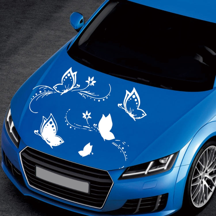 D-907 Butterflies Pattern Car Modified Decorative Sticker(White) - Decorative Sticker by PMC TechLife | Online Shopping South Africa | PMC TechLife | Buy Now Pay Later Mobicred