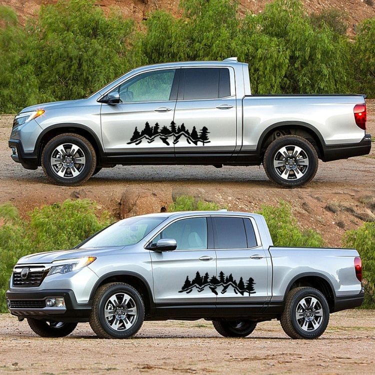 2 PCS/Set D-924 Mountain Woods Pattern Car Modified Decorative Sticker(Black) - free shipping - PMC TechLife - Order now!