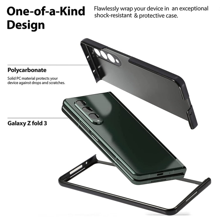 For Samsung Galaxy Z Fold4 Oil-sprayed Bare Metal Feel Ultra-thin Folding Phone Case(Silver) - Galaxy Z Fold4 5G Cases by PMC Jewellery | Online Shopping South Africa | PMC Jewellery