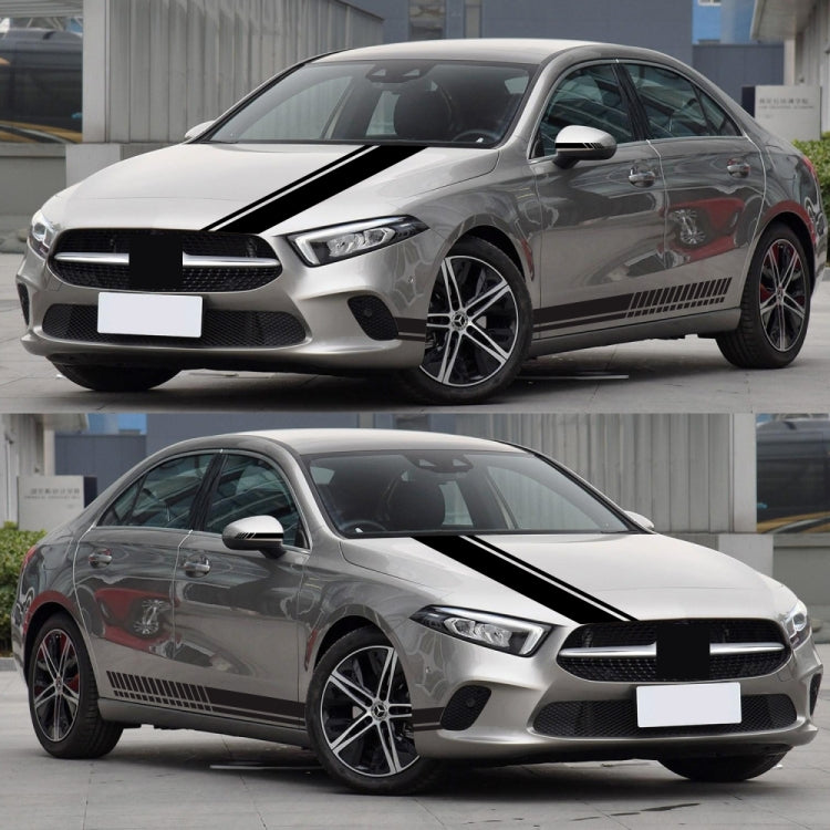 D-936 Stripe Pattern Car Modified Decorative Sticker(Black) - Decorative Sticker by PMC Jewellery | Online Shopping South Africa | PMC Jewellery | Buy Now Pay Later Mobicred