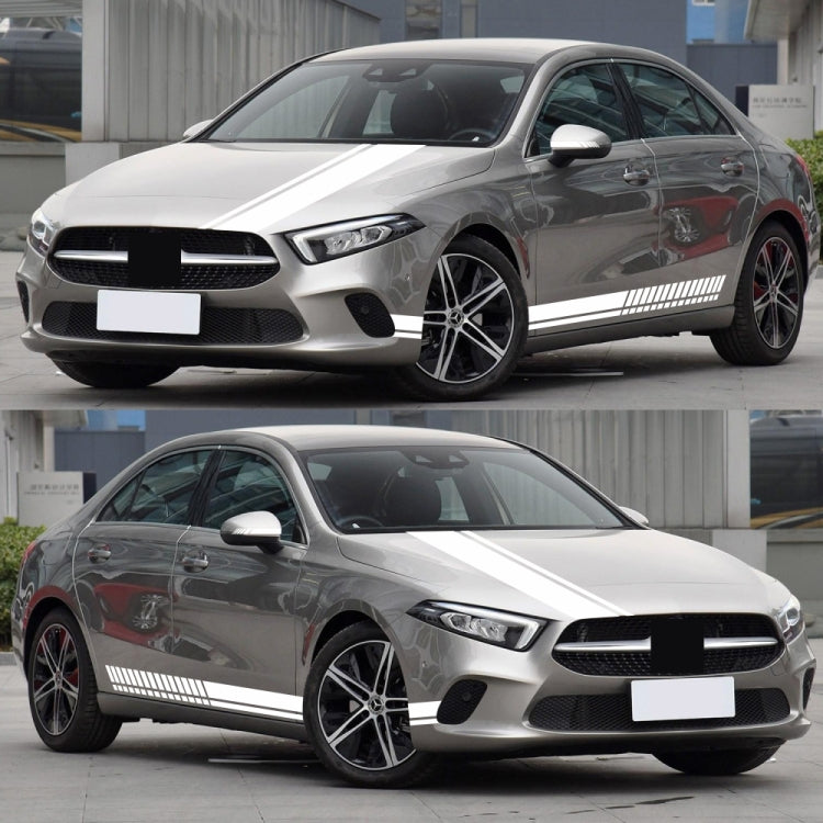 D-936 Stripe Pattern Car Modified Decorative Sticker(White) - Decorative Sticker by PMC Jewellery | Online Shopping South Africa | PMC Jewellery | Buy Now Pay Later Mobicred