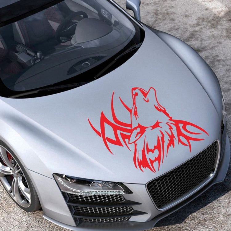 D-967 Wolf Tribe Pattern Car Modified Decorative Sticker(Red) - Decorative Sticker by PMC TechLife | Online Shopping South Africa | PMC TechLife | Buy Now Pay Later Mobicred