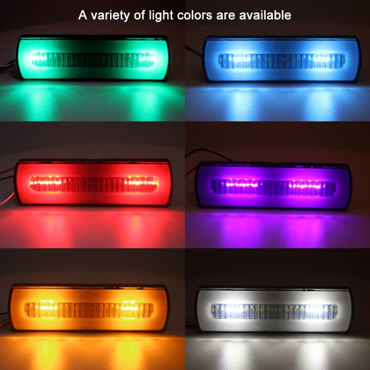 2 PCS Truck modified 40LED Two-color Running Water Turn Signal Light(Red Blue) - Warning Lights by PMC Jewellery | Online Shopping South Africa | PMC Jewellery | Buy Now Pay Later Mobicred